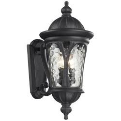 Doma 19 1/2&quot; High Black Metal Outdoor Wall Light