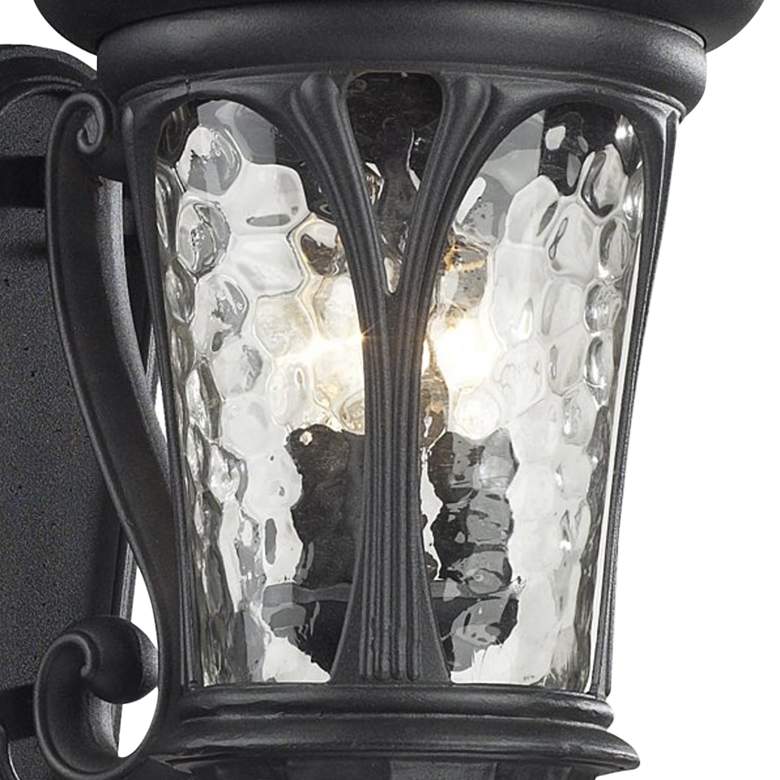 Image 2 Doma 19 1/2 inch High Black Metal Outdoor Wall Light more views