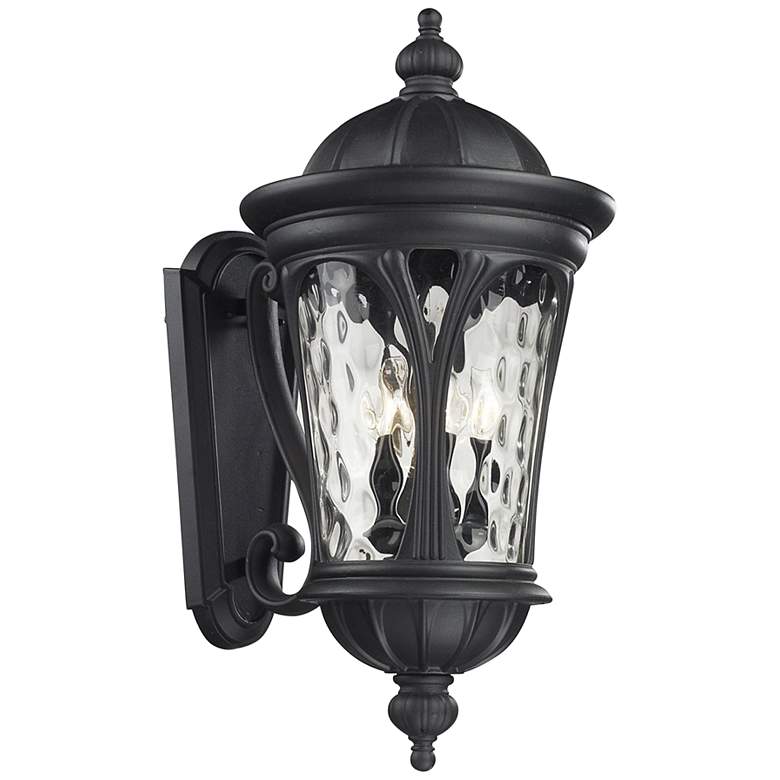 Image 1 Doma 28 3/4 inch High Black Metal Outdoor Wall Light