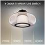 2_Doma 8.13"H x 13.5"W 1-Light Flush Mount in Black more views