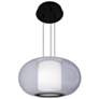 1_Doma 8.75"H x 16"W 1-Light Pendant in Black