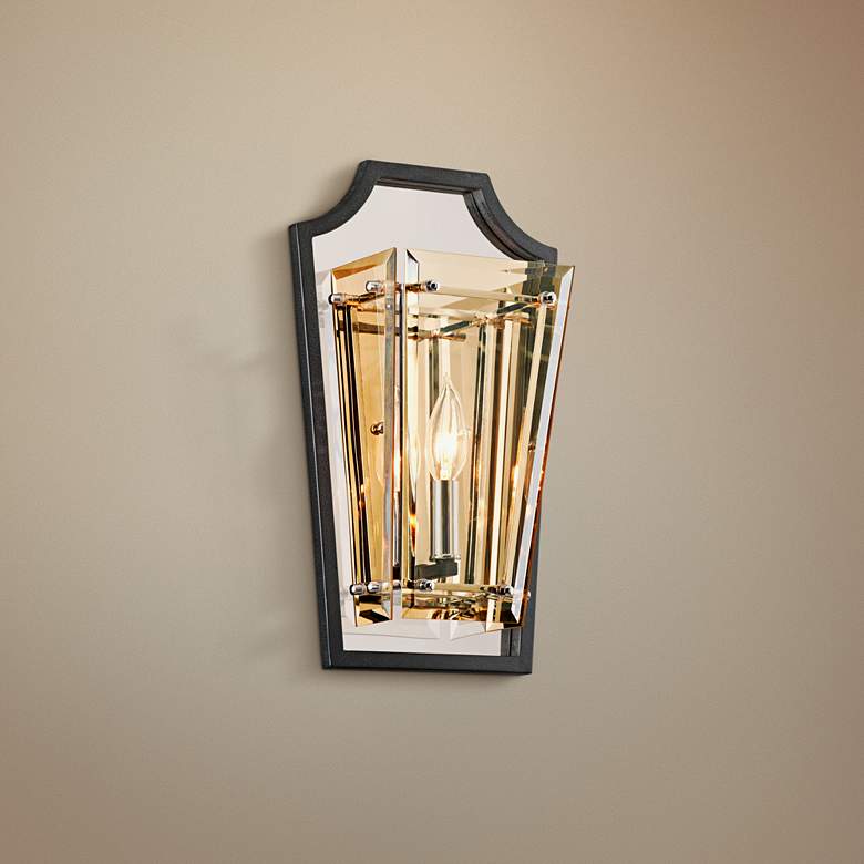 Image 1 Domain 15 inch High Iron with Polished Chrome Wall Sconce