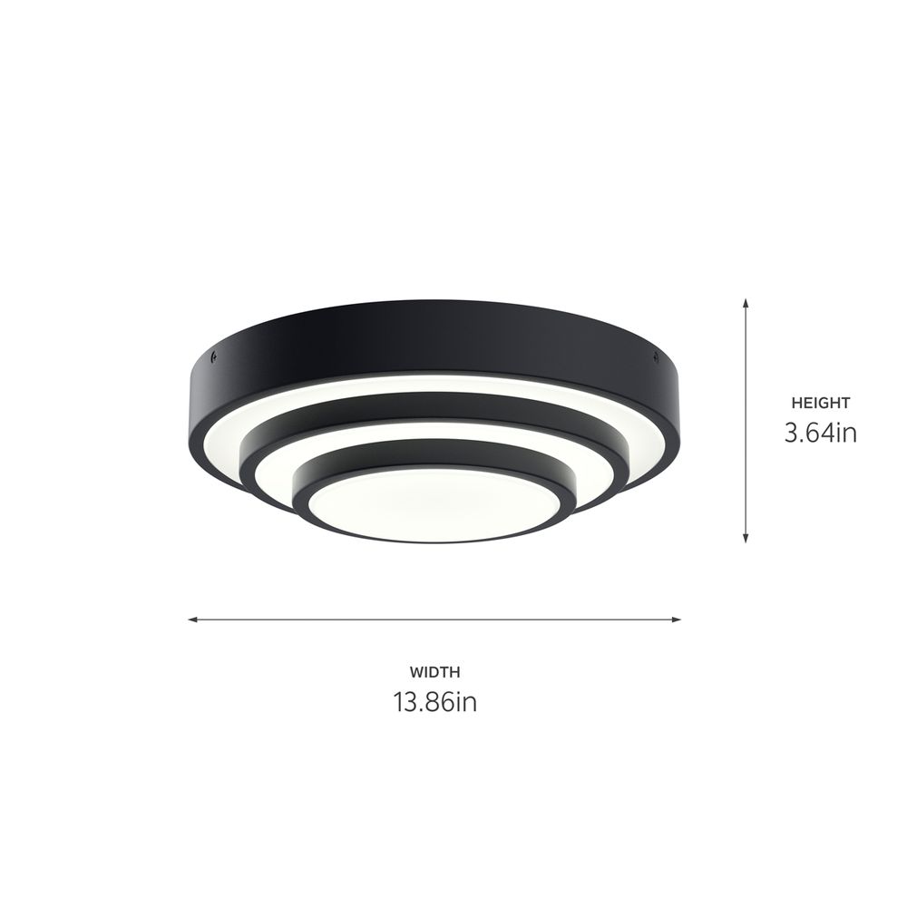 Thumbnail3 of Dombard Matte Black Semi Flush Light more views
