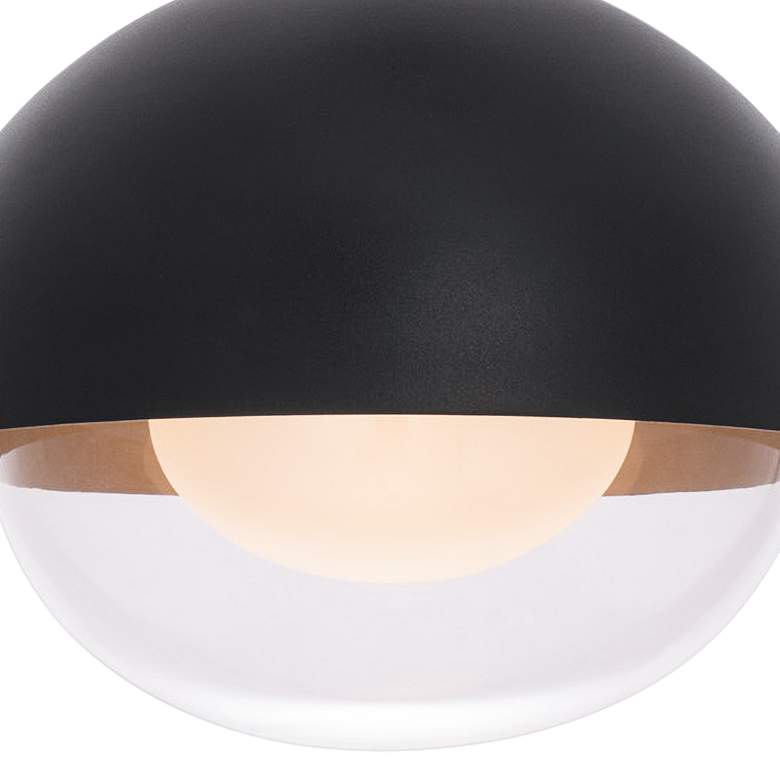 Image 3 Dome 8 inchH x 10 inchW 1-Light Pendant in Black more views