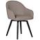 Dome Camel Beige Fabric Swivel Dining/Office Chair