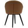 Dome Caramel Brown Faux Leather Swivel Dining/Office Chair