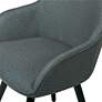 Dome Charcoal Gray Fabric Swivel Dining/Office Chair