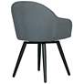 Dome Charcoal Gray Fabric Swivel Dining/Office Chair