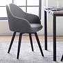 Dome Heather Gray Fabric Swivel Dining/Office Chair in scene