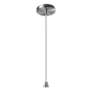 Thumbnail2 of Dome Pendant - Carbon Black - Brushed Nickel - White Cord more views