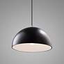 Thumbnail3 of Dome Pendant - Carbon Black - Polished Chrome - Black Cord more views