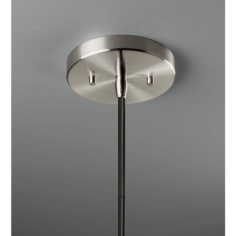 Image 4 Dome Pendant - Matte White - Polished Chrome - Black Cord more views