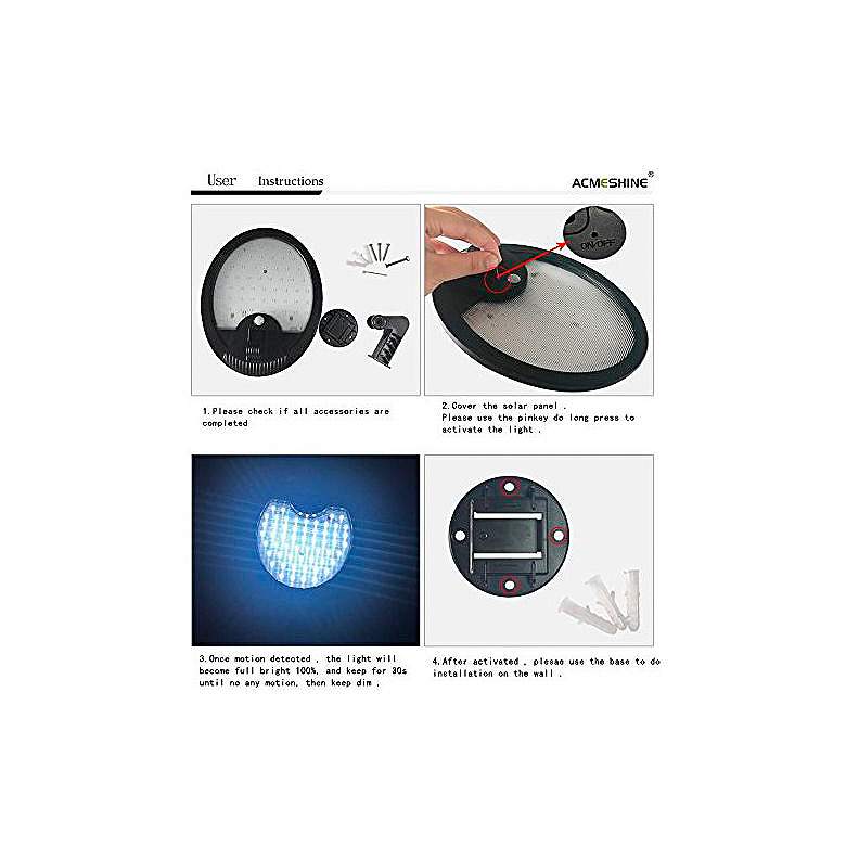 Image 5 Domex 7 1/2" High Motion Sensor Black Finish Solar LED Flood Light more views