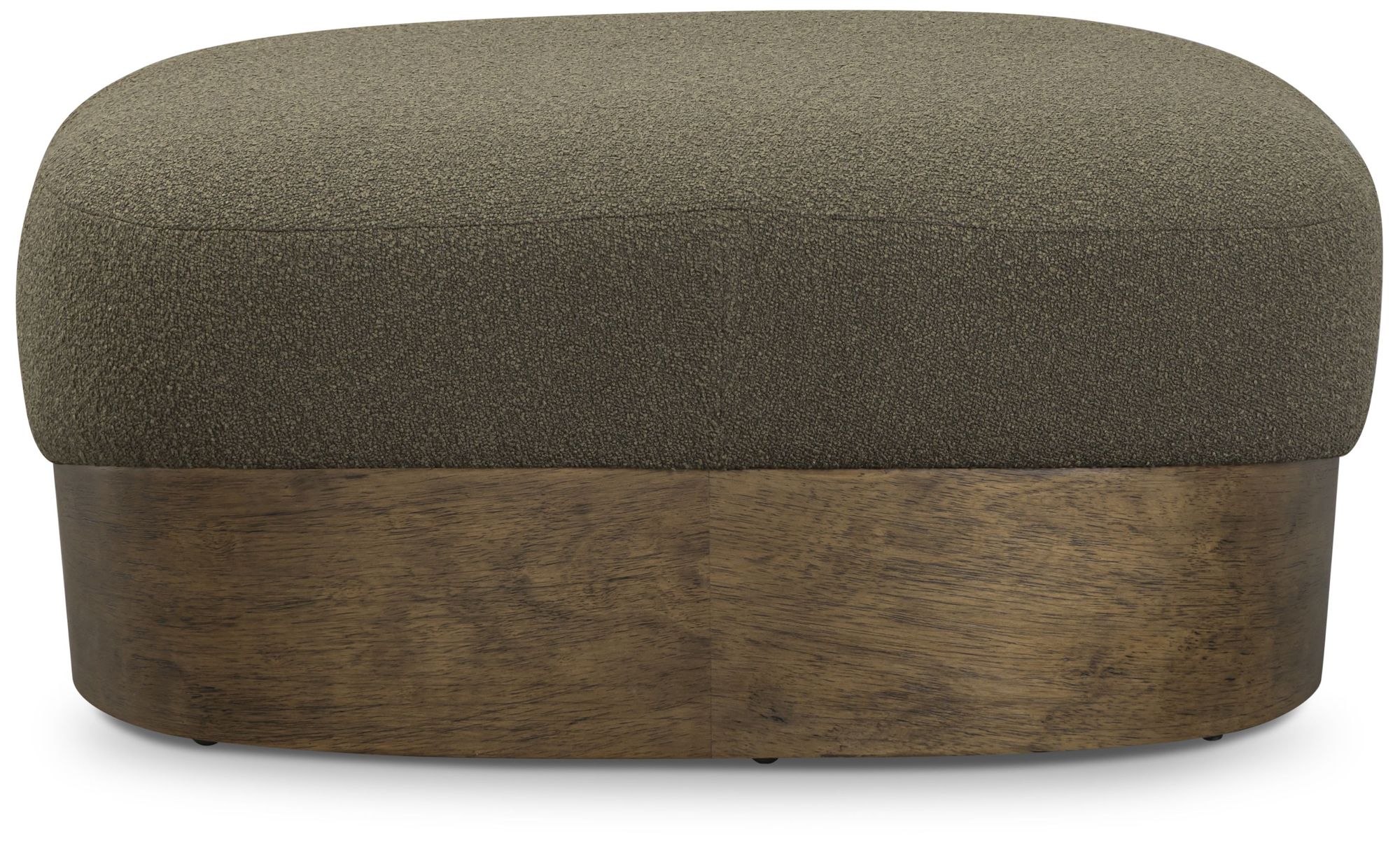 Image 3 Domina Kale Green Boucle Ottoman more views