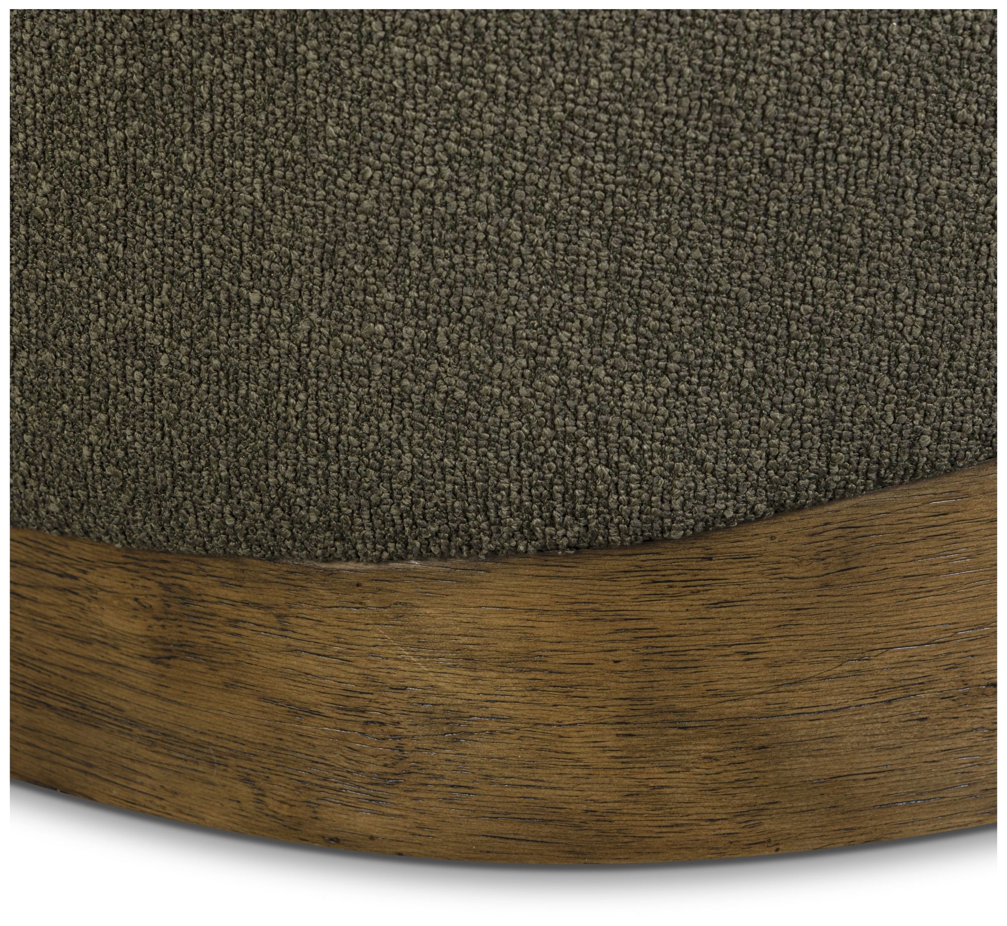 Image 4 Domina Kale Green Boucle Ottoman more views