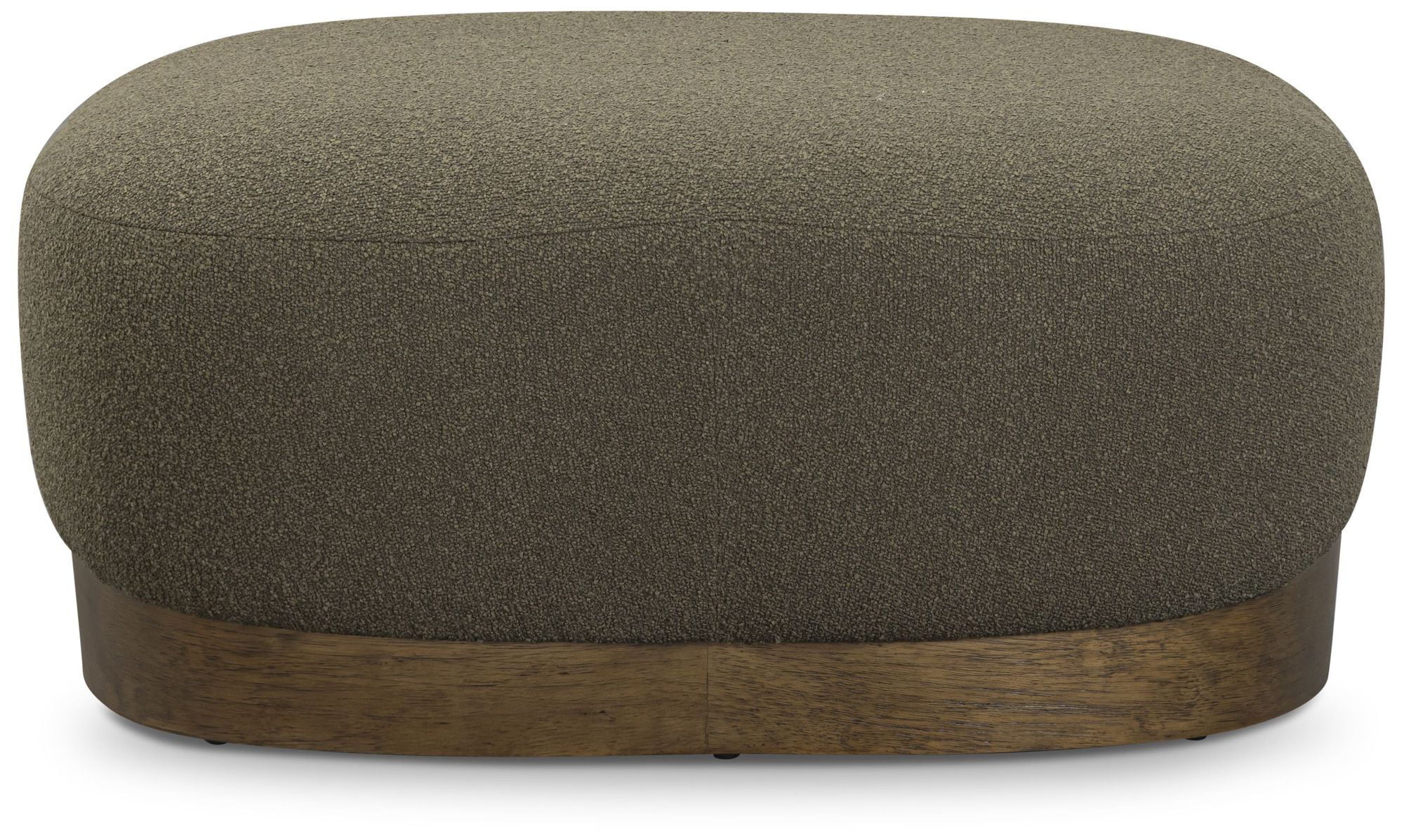 Image 7 Domina Kale Green Boucle Ottoman more views