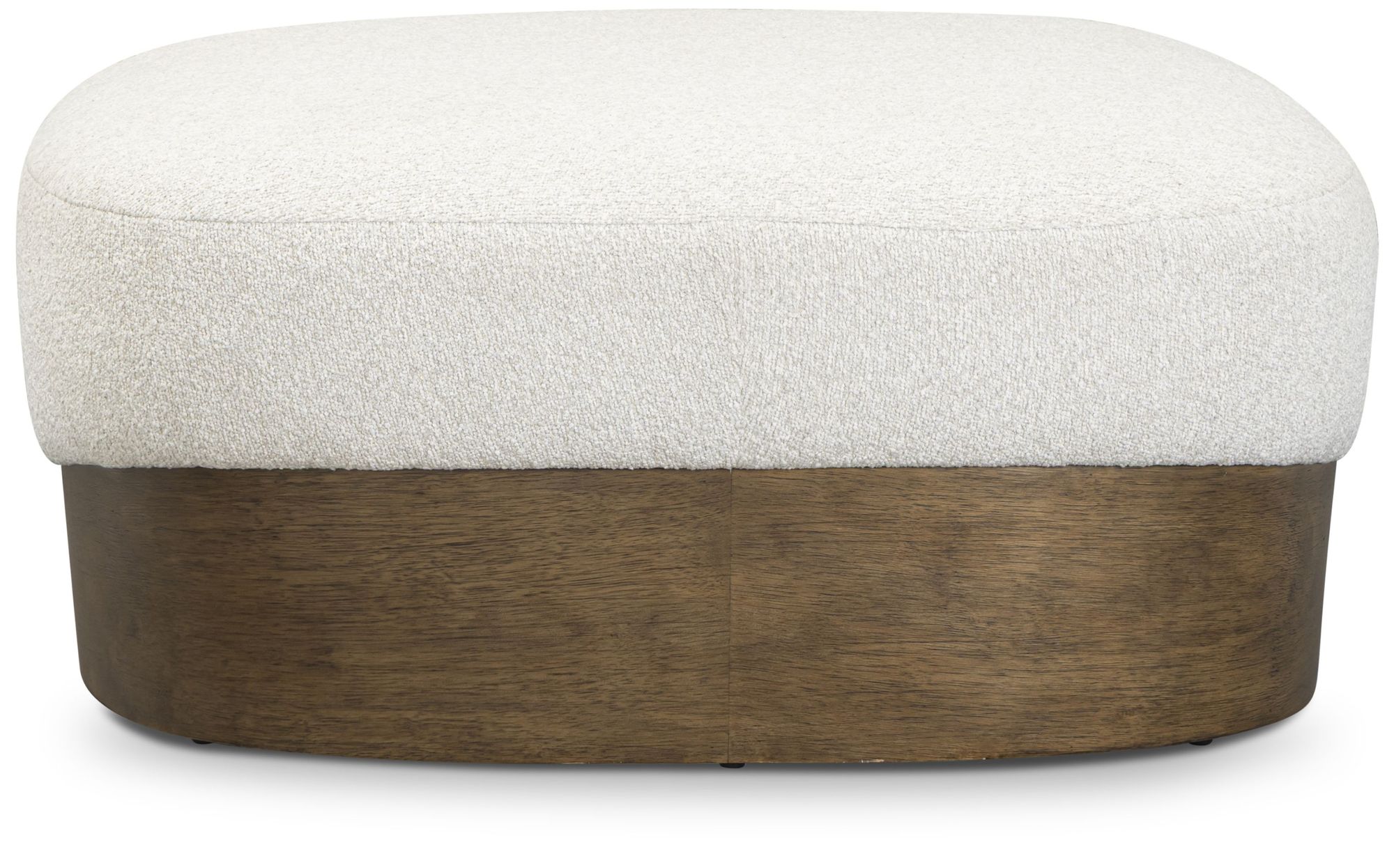 Image 3 Domina Sugar Off-White Boucle Ottoman more views
