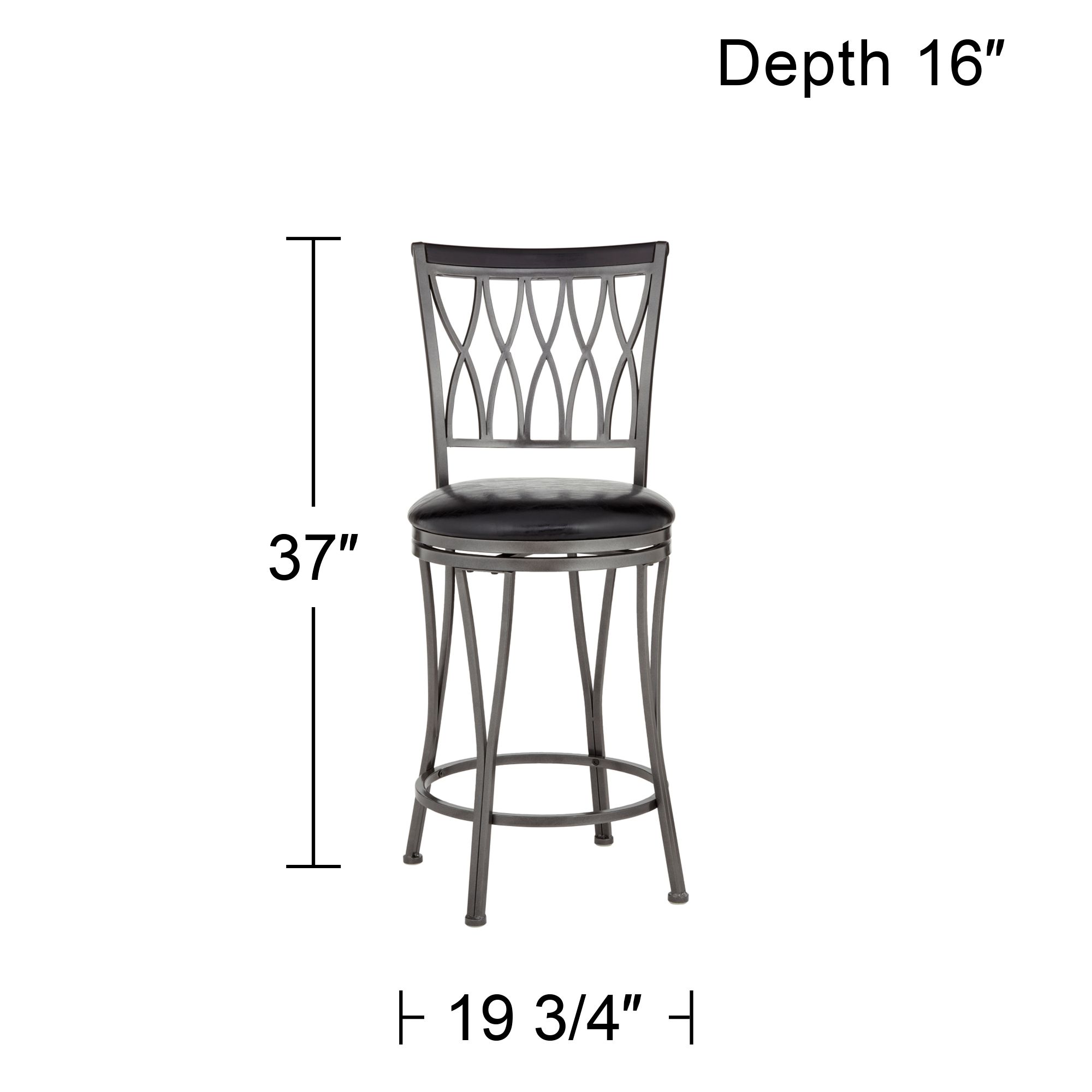 Dominick Metal Swivel Counterstools Set of 2