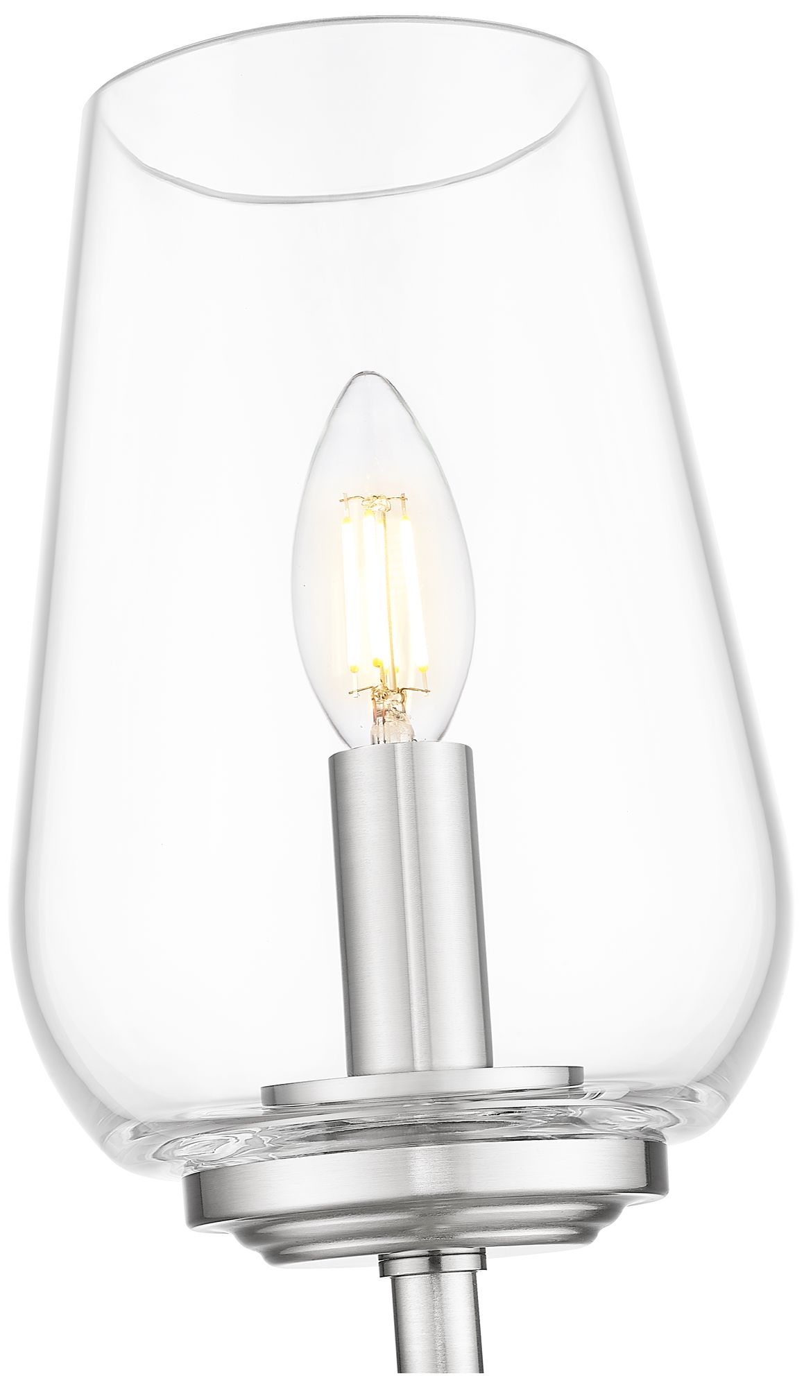 Image 6 Dominique by Z-Lite Brushed Nickel 1 Light Wall Sconce more views