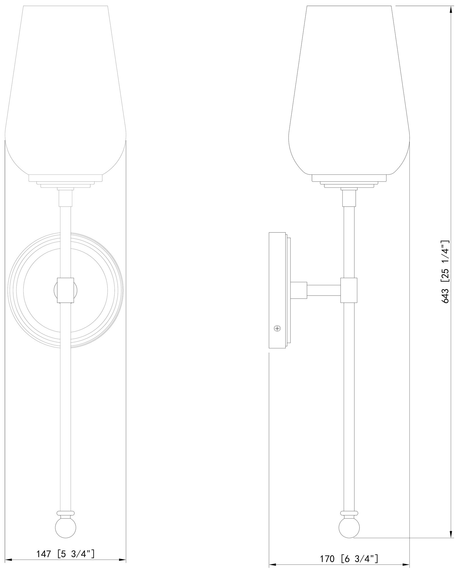 Dominique by Z-Lite Brushed Nickel 1 Light Wall Sconce