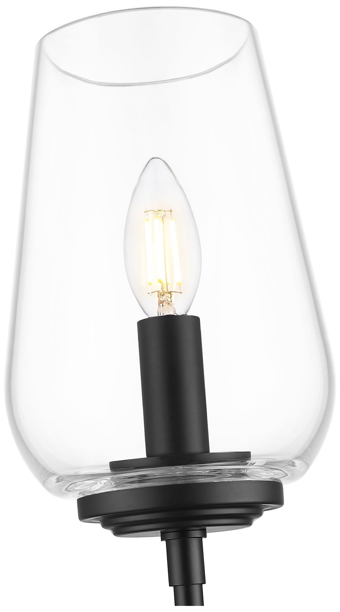 Image 6 Dominique by Z-Lite Matte Black 1 Light Wall Sconce more views