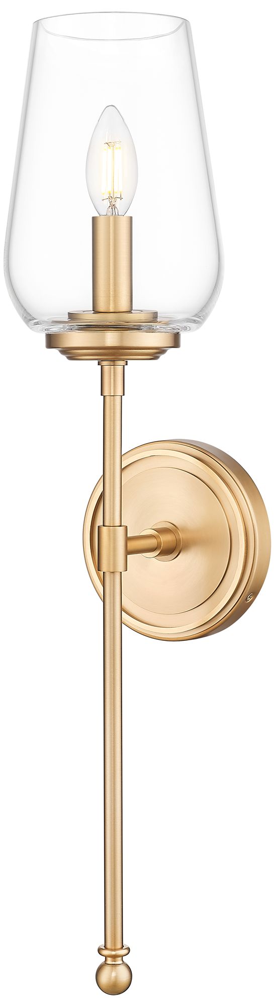 Image 2 Dominique by Z-Lite Modern Gold 1 Light Wall Sconce