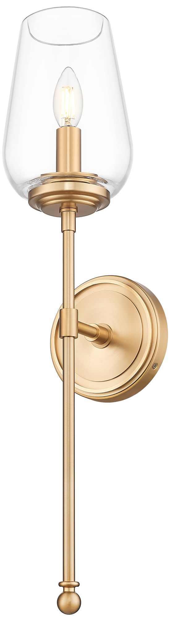 Image 5 Dominique by Z-Lite Modern Gold 1 Light Wall Sconce more views