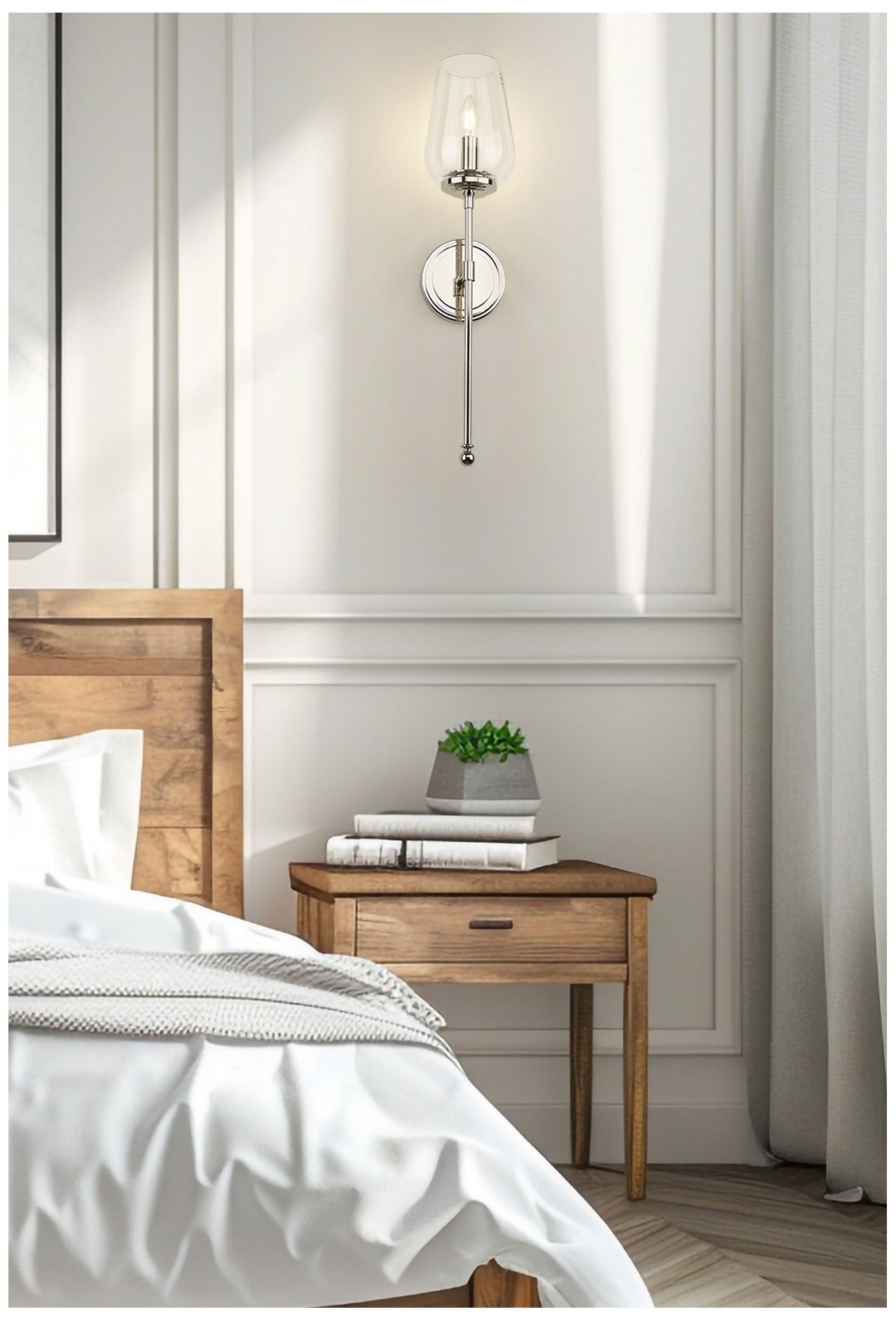 Image 2 Dominique by Z-Lite Polished Nickel 1 Light Wall Sconce more views