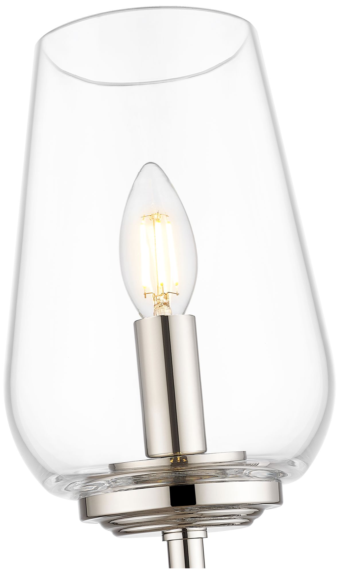 Image 6 Dominique by Z-Lite Polished Nickel 1 Light Wall Sconce more views