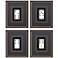 Dominoes 18" High 4-Piece Framed Shadow Box Wall Art Set