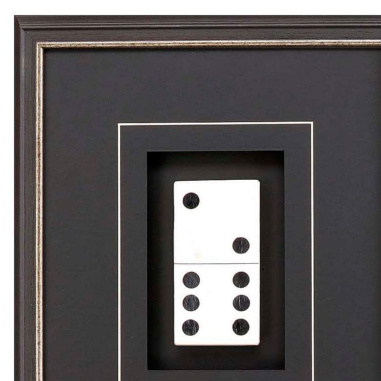 Image 4 Dominoes 18" High 4-Piece Framed Shadow Box Wall Art Set more views
