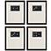 Dominoes 20" High 4-Piece Shadow Box Framed Wall Art Set