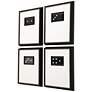 Dominoes 20" High 4-Piece Shadow Box Framed Wall Art Set in scene