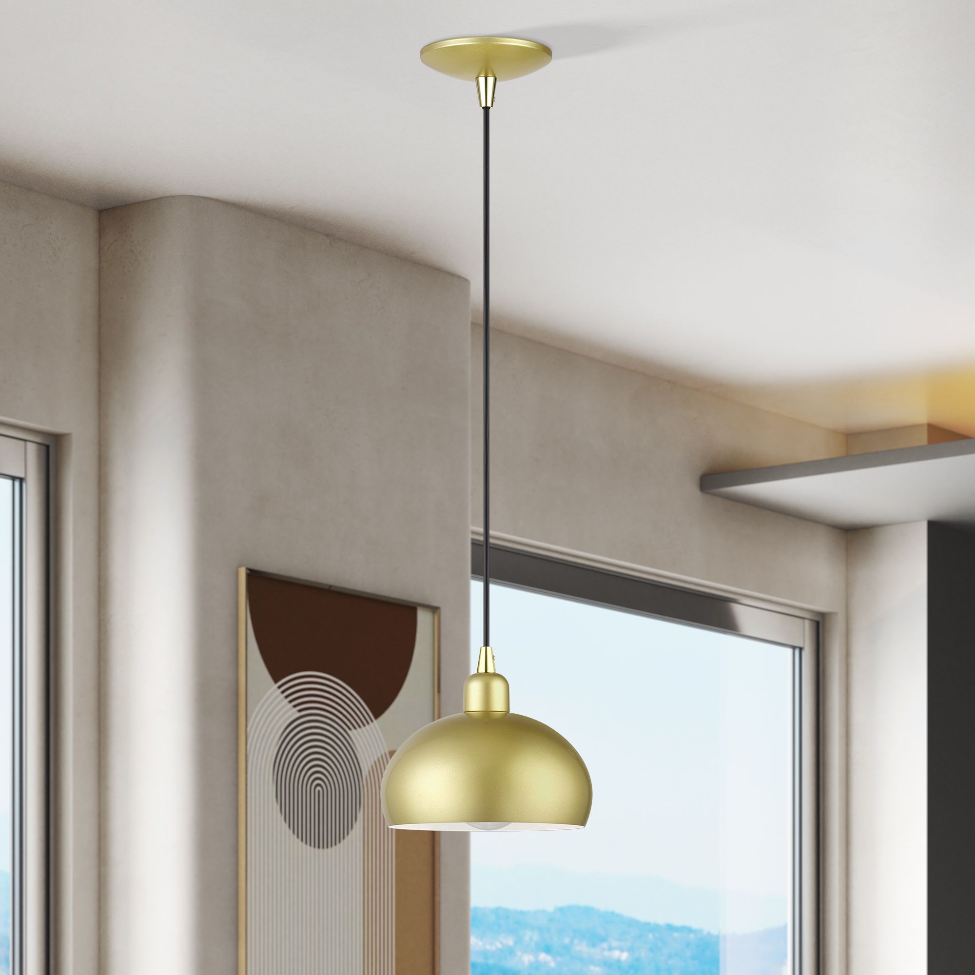 Image 6 Domma 1 Light Soft Gold Mini Pendant more views