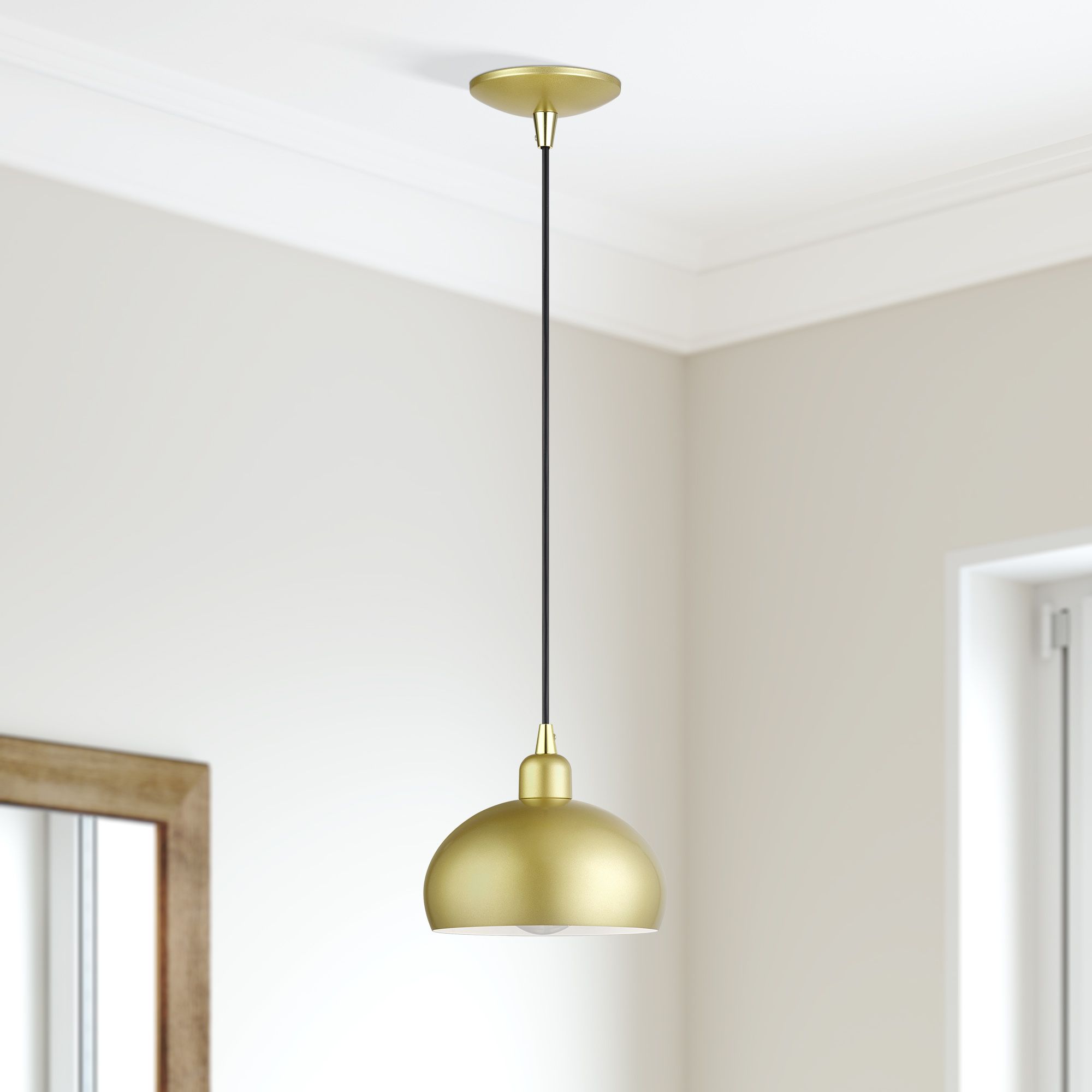 Domma 1 Light Soft Gold Mini Pendant