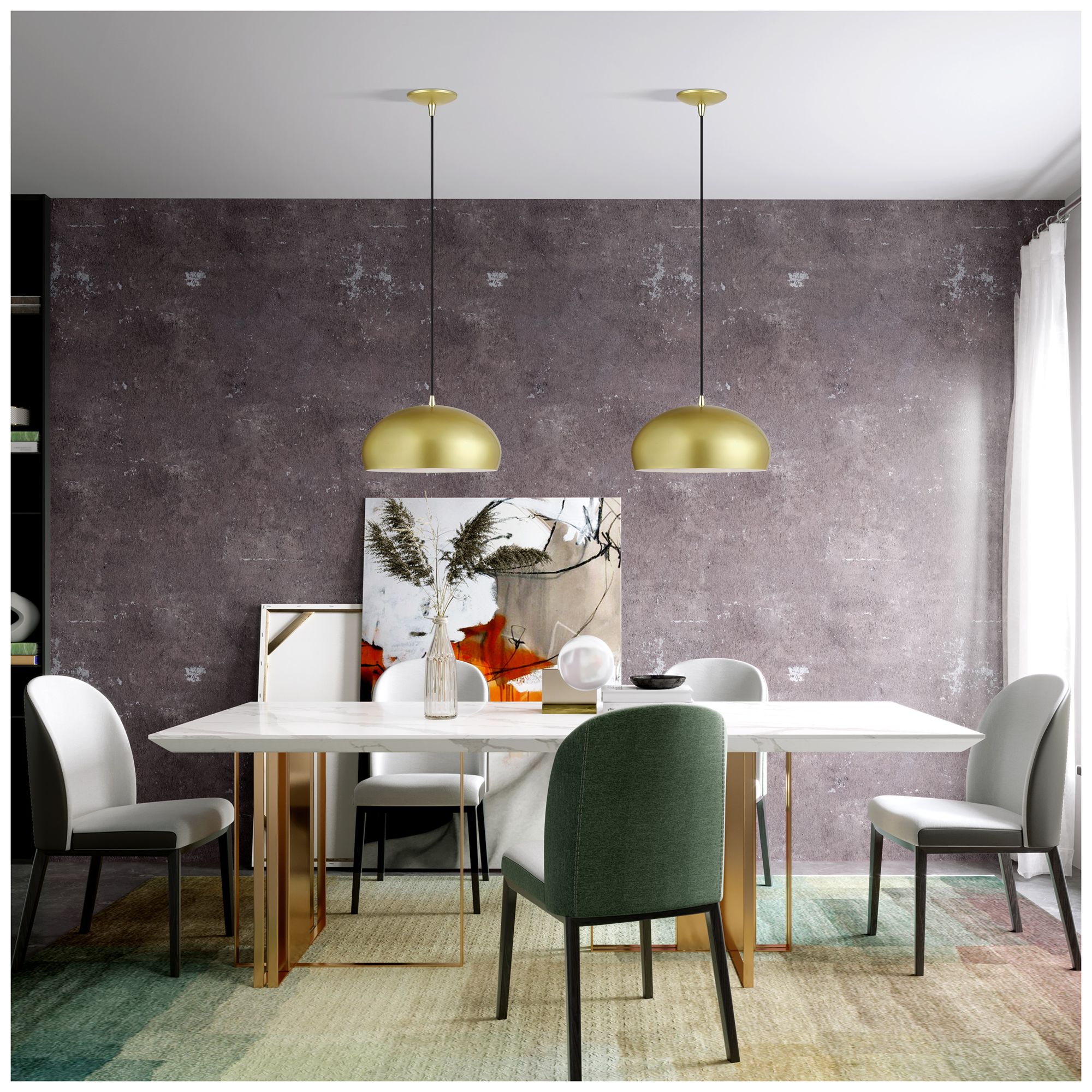 Domma 1 Light Soft Gold Pendant