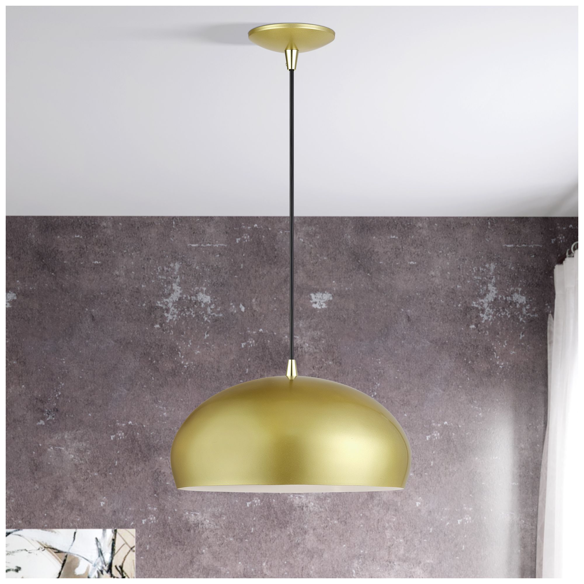 Domma 1 Light Soft Gold Pendant