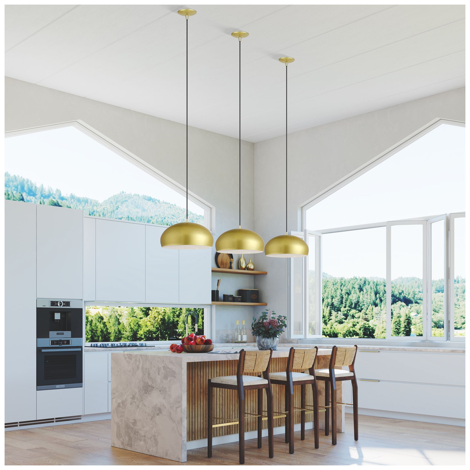 Domma 1 Light Soft Gold Pendant