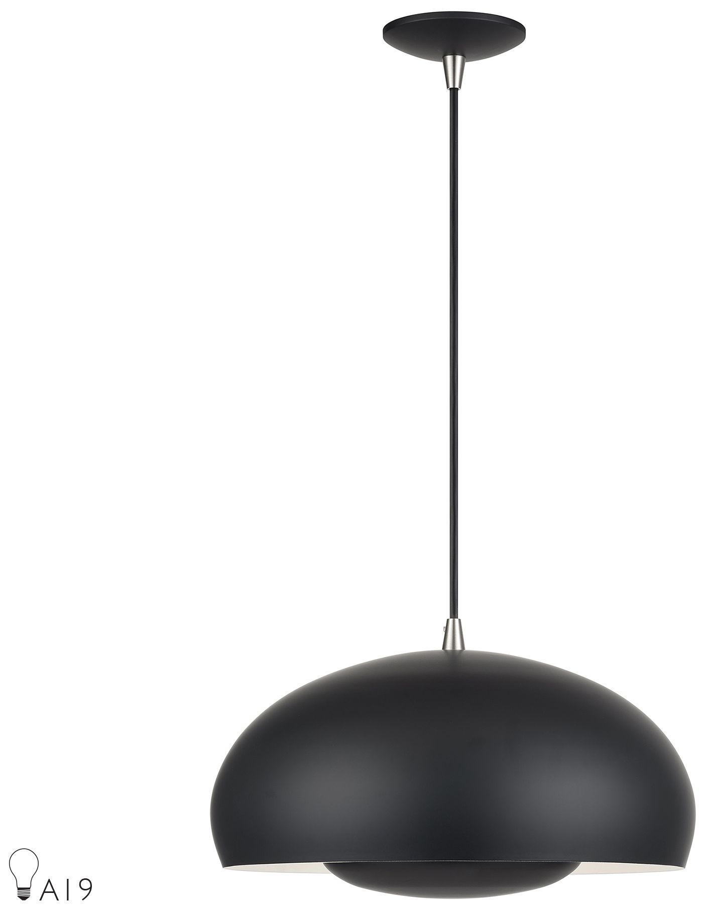 Domma 3 Light Black Pendant