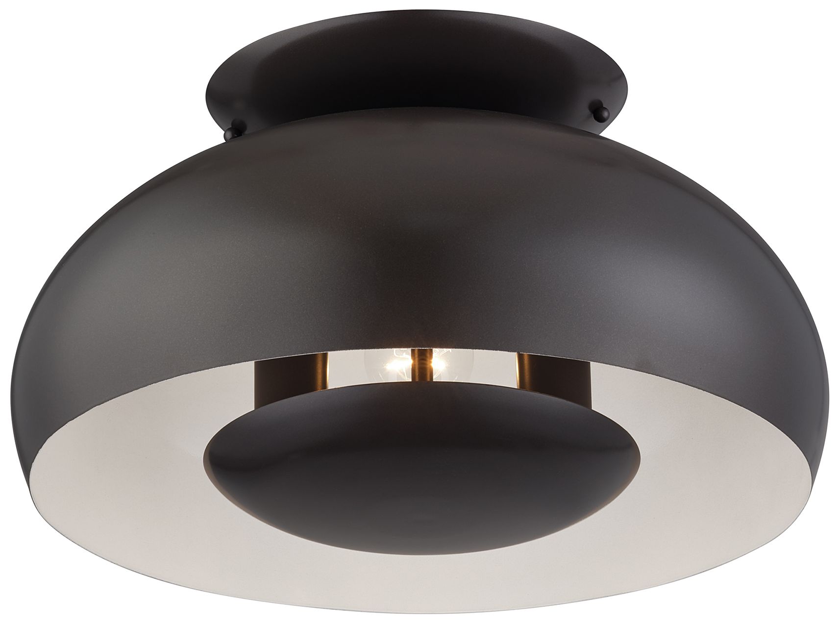 Image 5 Domma 3 Light English Bronze Large Semi-Flush more views