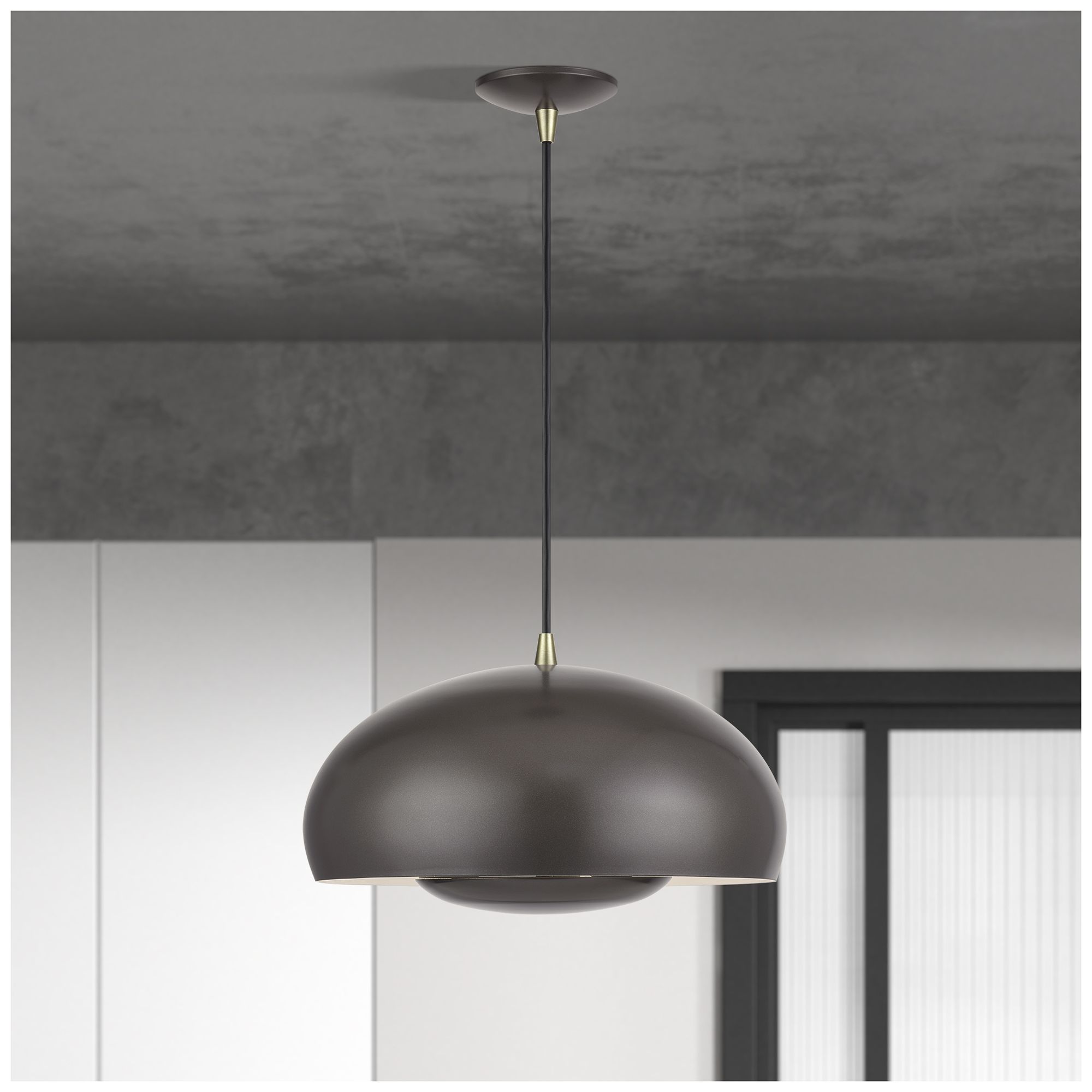 Domma 3 Light English Bronze Pendant