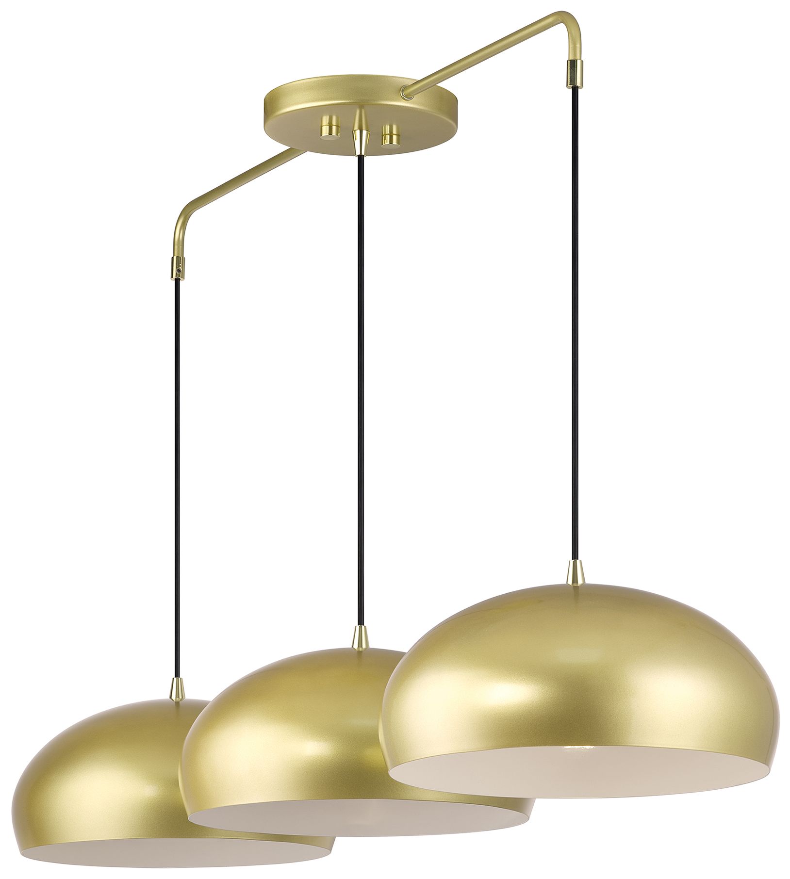 Image 6 Domma 3 Light Soft Gold Extra Large Linear Chandelier more views