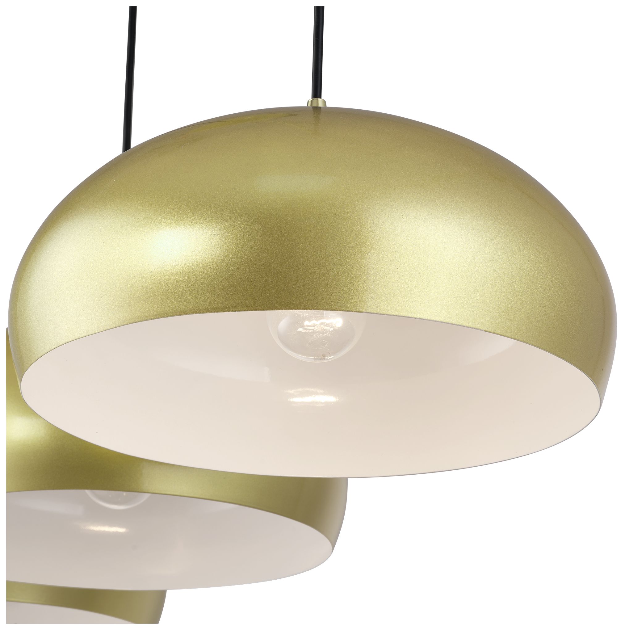 Image 7 Domma 3 Light Soft Gold Extra Large Linear Chandelier more views