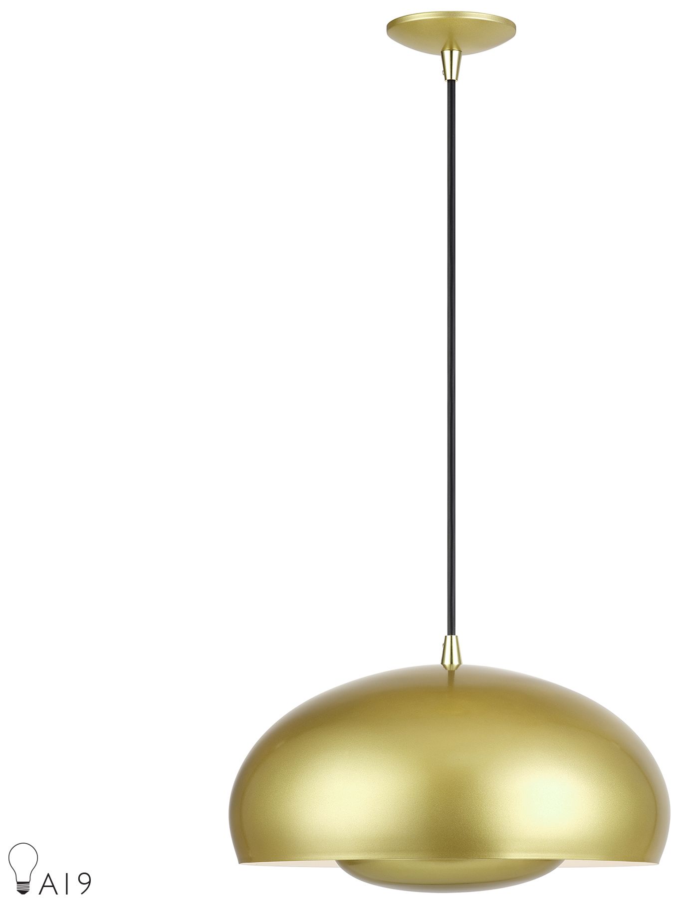Domma 3 Light Soft Gold Pendant