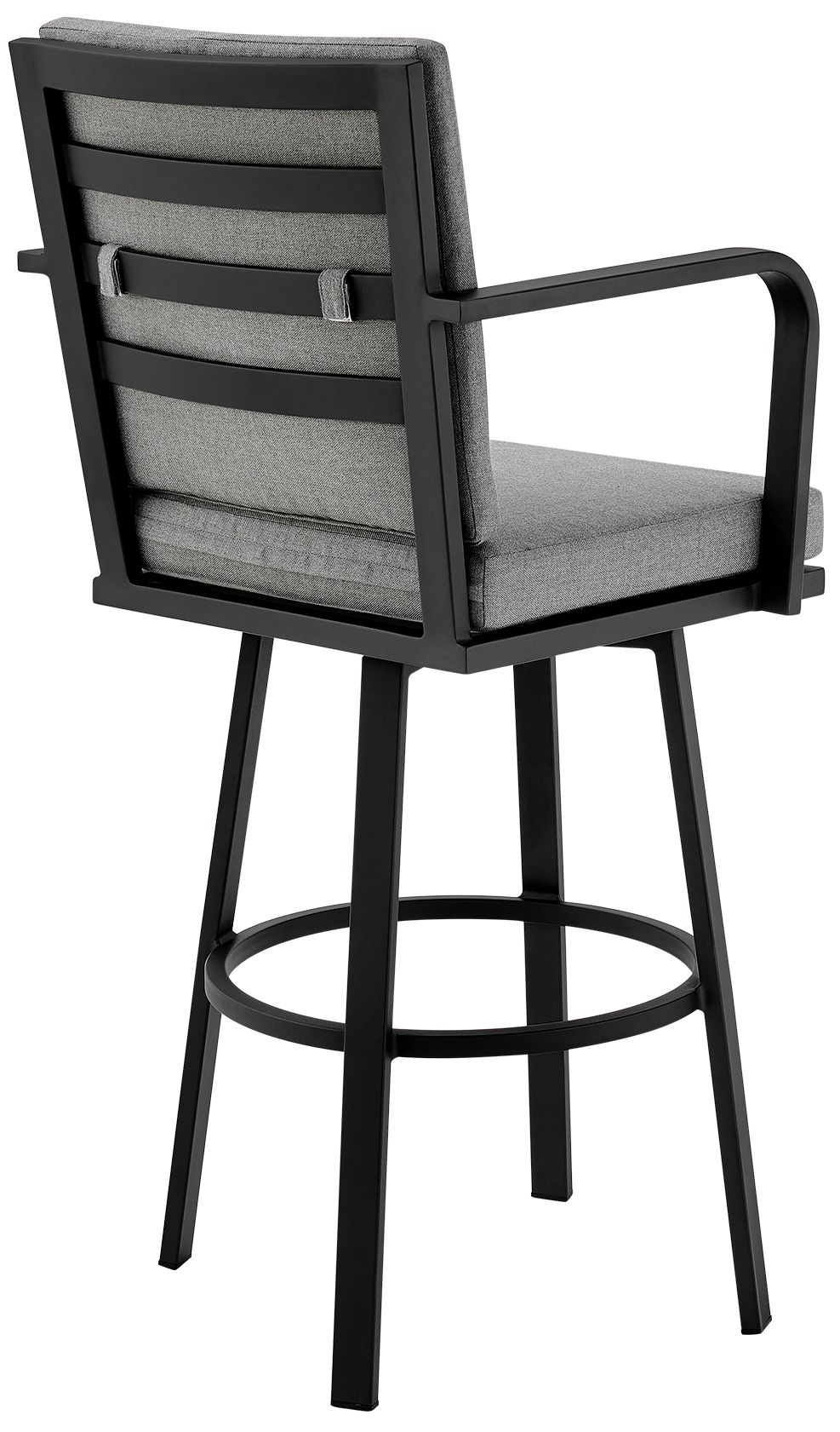 Image 5 Don 30" Outdoor Patio Bar Stool in Aluminum with Cushions more views