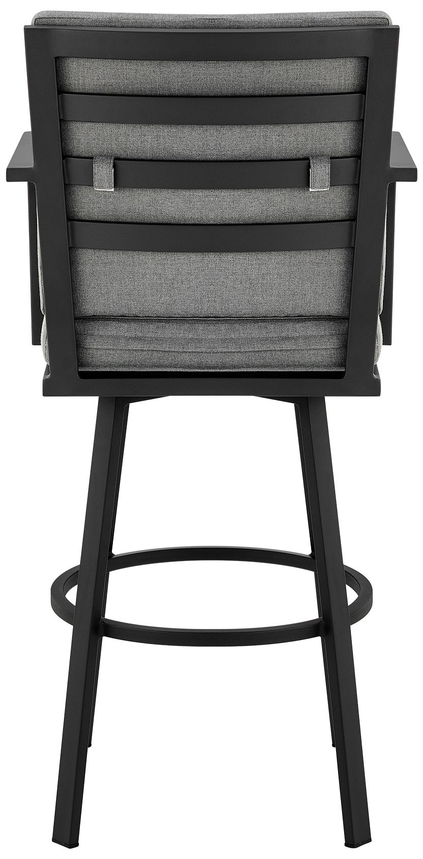 Image 6 Don 30" Outdoor Patio Bar Stool in Aluminum with Cushions more views