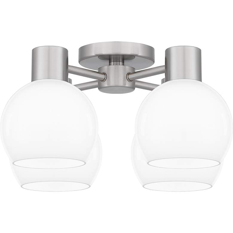 Image 5 Donahue 4-Light Brushed Nickel Semi-Flush Mount more views