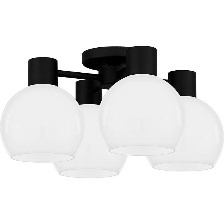 Image 4 Donahue 4-Light Matte Black Semi-Flush Mount more views