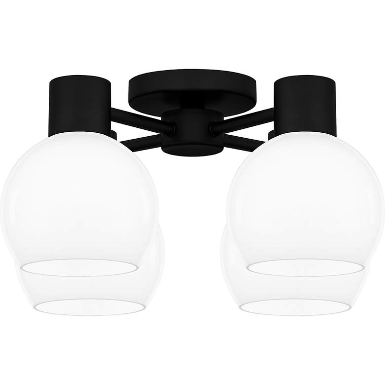 Image 5 Donahue 4-Light Matte Black Semi-Flush Mount more views
