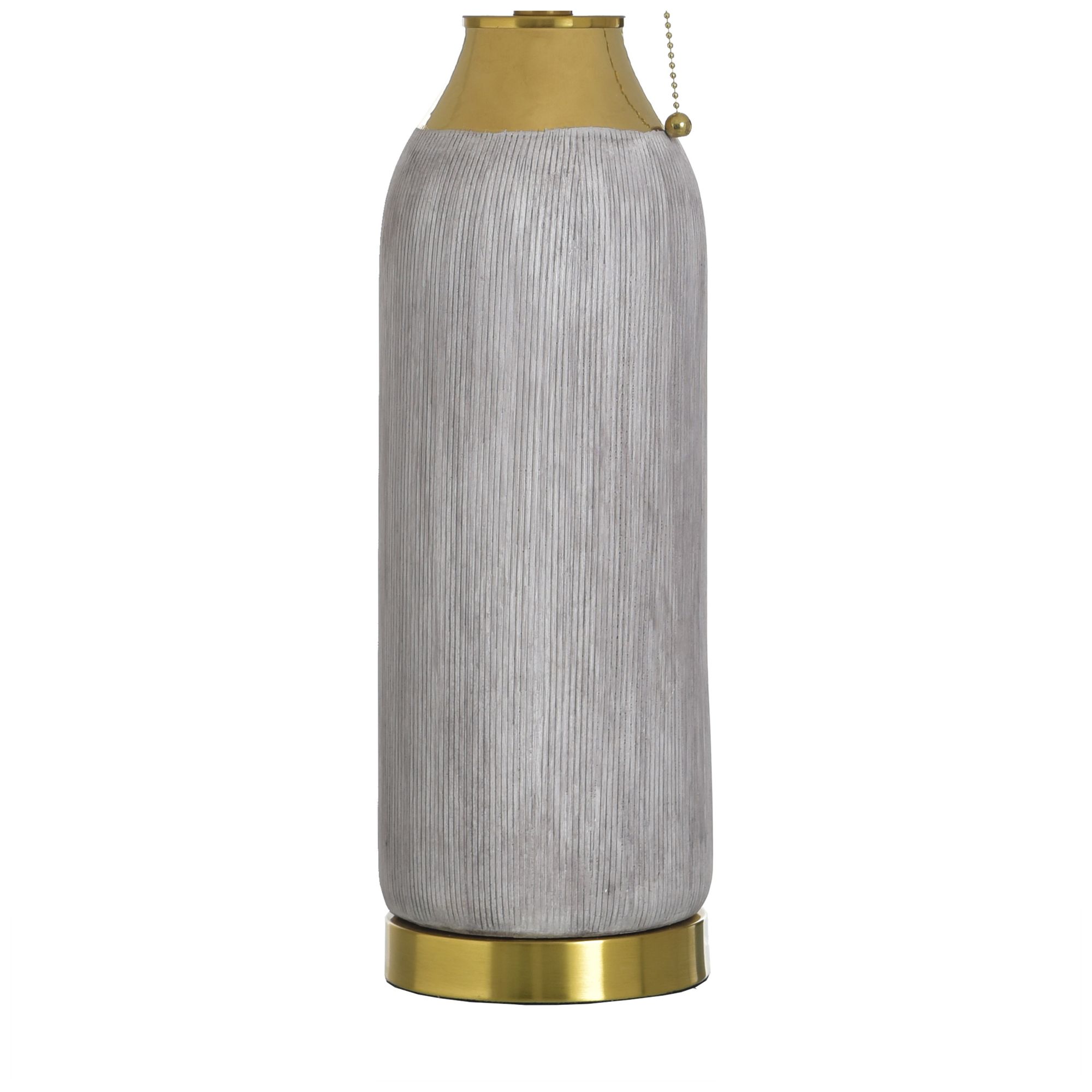 Image 4 Donald 29.5" High Gold & Grey Table Lamp with White Shade more views